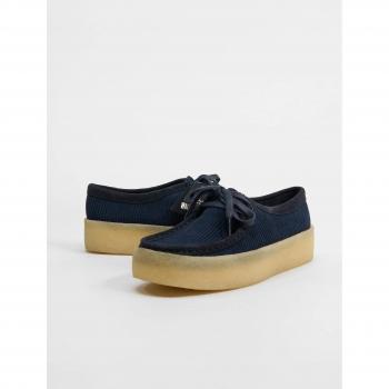 Clarks Originals Wallabee Cup Damen Sneaker aus Echtleder in Blau