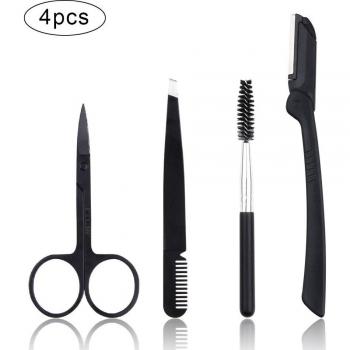 Eyebrow Care Kit with Scissors and Tweezers - 4/6/8/11 Pieces