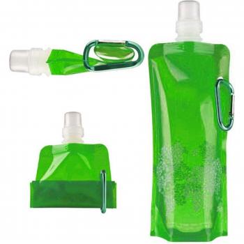 Portable Folding Water Bottle 500ML, Soft Bag Plastic Lightweight Reusable Ice Water Packs For Mountaineering