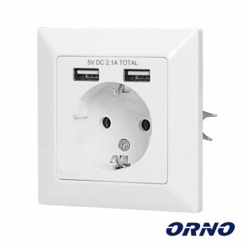 Tomada USB-A Dupla para Orno Elétrico