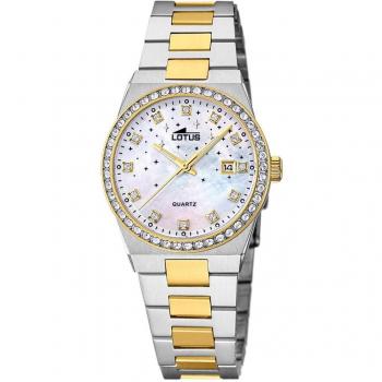 Lotus Uhr - Edelstahl Armband Uhr - Gr. unisize - in Mehrfarbig - für Damen