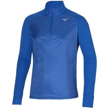 Mizuno Hybrid Half-Zip Longsleeve Herren - Blau
