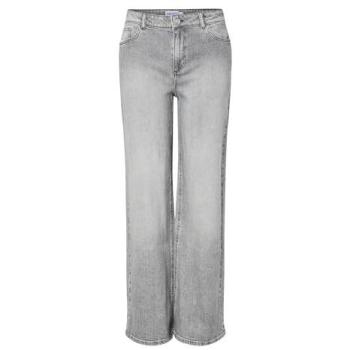 Jean large Silke - Mi-hauteur - Gris moyen W31 L32