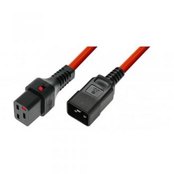 PC1401 Kabel Lockable C19-C20 Rood 1m