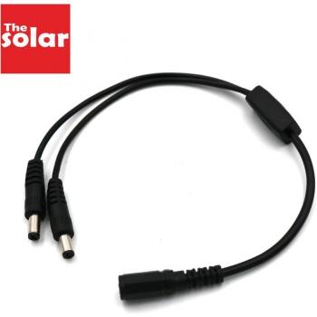 2 in 1 DC 5.5*2.1 Extension Y Type Branch Male to Female USB Cable
