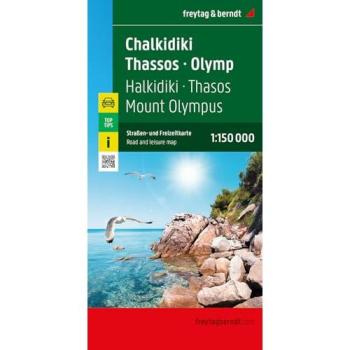 Chalkidiki - Thassos - Olymp, Straßen- und Freizeitkarte 1:150.000, freytag & berndt