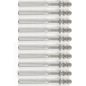 Barandilla Racor con Cable de Acero Inoxidable y Terminal 1/8 (10 unidades)