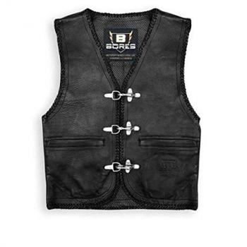 Chaleco de cuero Bores Sunride 1 - Negro - Talla 4XL