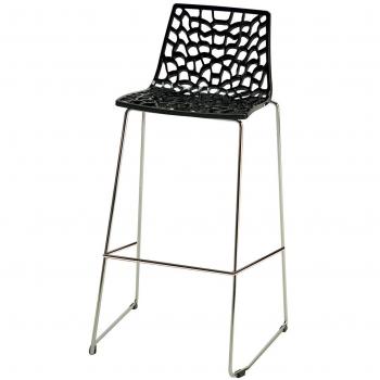 Taburete Negro Grand Soleil 74 cm Diseño Spider Slitta