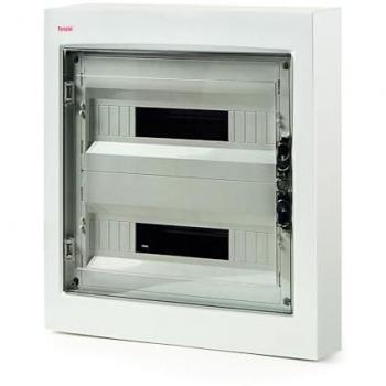 Caja Superficie 570x465x87 36 Módulos Tapa Transparente