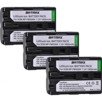 Batería NP-FM500H Batmax con Cargador Dual USB y Puerto Tipo C para Sony Alpha A58