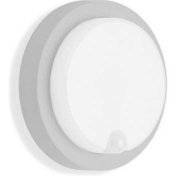 Telefunken Applique da esterni LED a sensore Dortmund Ø17cm argento
