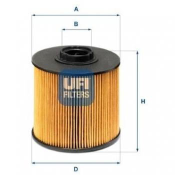 Filtro UFI 26.149.00 para Combustible