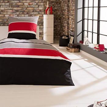 Set Copripiumino Delia 220x155 cm - 100% Cotone Righe - Beautissu