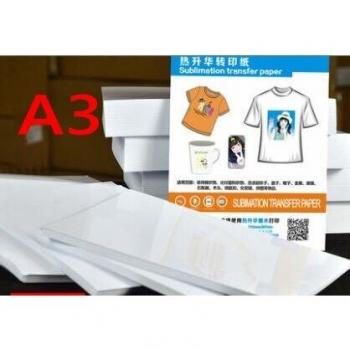 A3 Size Heat Transfer Sublimation Paper - 100 Sheets for Non-Cotton