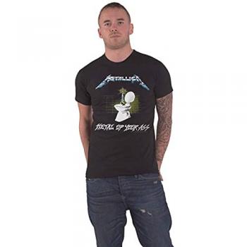 Metallica Metal Up Your Ass Black T-Shirt - Size L - 100% Cotton Jersey