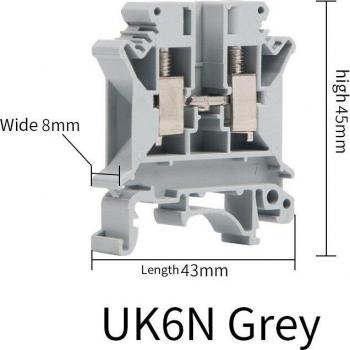 Bloque de terminales UK 2.5B para Riel DIN