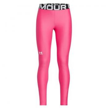Under Armour Youth Girls HeatGear Leggings - Medium Pink