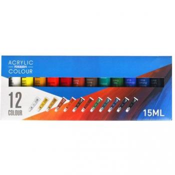 Acrylfarben Set für Künstler 12/24 Farben 15ml