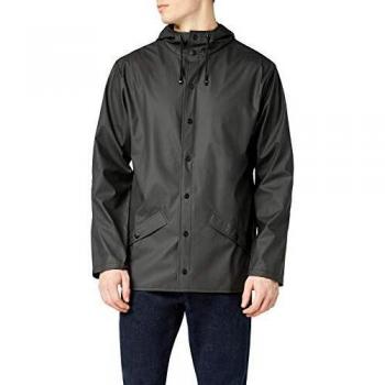 Chubasquero Rains negro para hombre y mujer