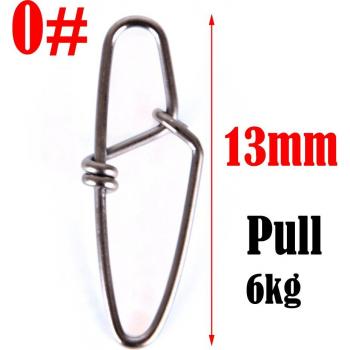 HYBOLAN Accesorio Clip Pesca Acero Inoxidable Gancho Señuelo Giratorio