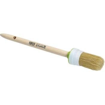 Pennello a corona misura 4 setole 40mm 25mm manico in legno grezzo