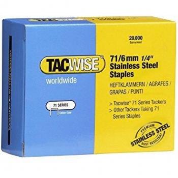 Punti metallici inossidabili Tacwise 71/6 mm