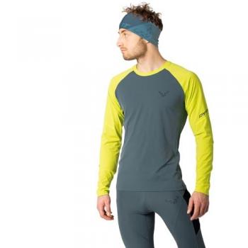 Camiseta Alpina Dynafit Pro M de Manga Larga en Azul Gris