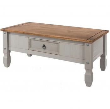 Corona Grey Washed Wax Coffee Table