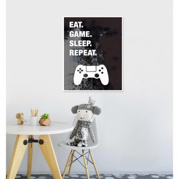Spela Ät Sov Upprepa Plakat