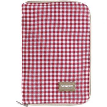 Cambrass - Portadocumentos Cambrass Vichy rojo