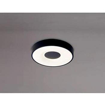 Mantra - Inspired Coin Soffitto rotondo 56W led con telecomando 2700K-5000K, 2500lm, nero, 3 anni di garanzia