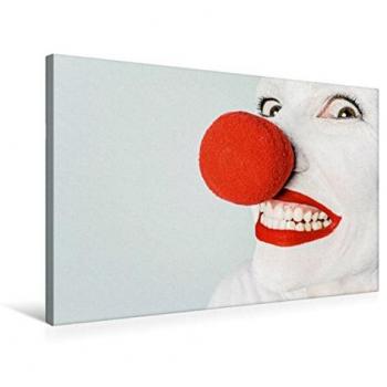 Premium-Clownnase Leinwanddruck – 75 × 50 cm (Gerd Matschek)