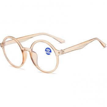 Seemfly Bunte Runde Brille mit Klaren Gläsern