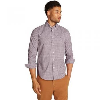 Tommy Hilfiger Freizeithemd mit Label-Stitching, Größe S - men - Dunkelrot - S