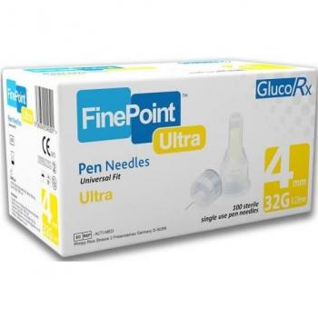 GlucoRx CarePoint Pen Needles 5mm 31g (100 Pack)
