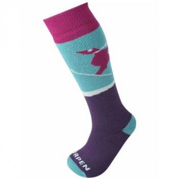 Calcetines Lorpen T1 Merino Ski ECO rosa azul lila infantil (2 pares) - XS