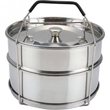 Premium 304 Stainless Steel Stackable Steamer & Pressure Cooker Set