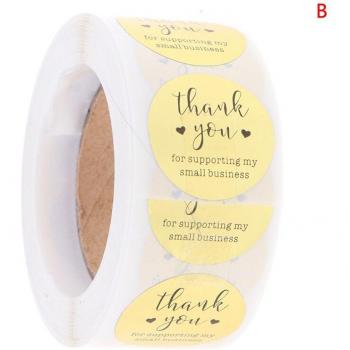 Gold Foil Round Labels for Handmade Shops