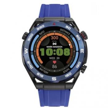 Smartwatch Mark Maddox Hs2004-30 Correa Silicona Azul y Metal Negro