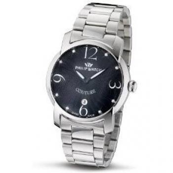 Philip Watch Orologio di Lusso Swiss Argento e Nero