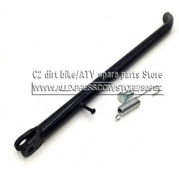 Caballete lateral para Pit Bike, 317MM-384MM, incluye resorte, apto para modelos de 125cc, 110cc y 140cc