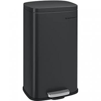 Black Kitchen Waste Bin with Pedal