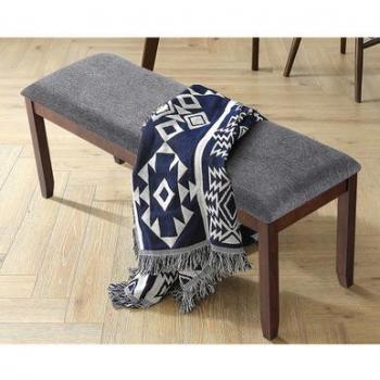 Set of 2 Upholstered Dining Benches