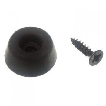 Furniture Rubber Buffer Pads for Toilet Seats (Black, 3/4 Inch)