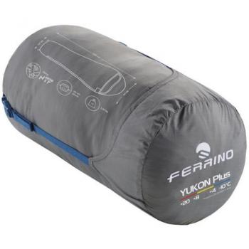 Saco de dormir Ferrino Yukon Plus +4C cremallera izquierda azul