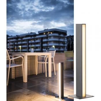 Moderne LED Standleuchte H-Pol, anthrazit, 3000K, 660 mm, zweiflammig