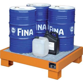 Bac de rétention AW60‑2 – 68 L – L 900 × l 800 × H 220 mm – sans caillebotis – RAL 5010