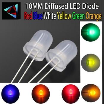10MM LED Diode Diffused Kit 50Pcs 3V