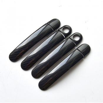Chrome Carbon Fiber Car Door Handle Covers for VW Bora Jetta A4 MK4 (1999-2006)